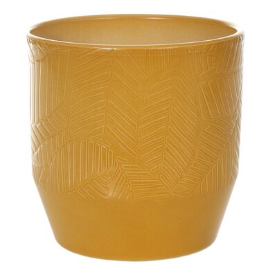 Osłonka ceramiczna 17 cm ciemny curry lazur Cermax