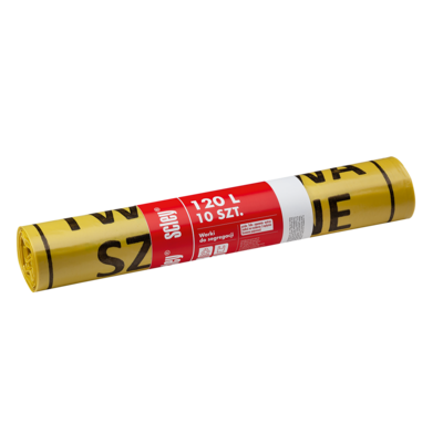 Worki do segregacji 120 l żółty 10 sztuk gr. 0,04 mm
