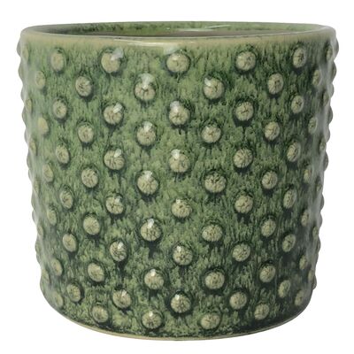 Osłonka ceramiczna KARIN 16 x 16 x 15 cm zielony bubble