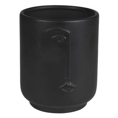 Osłonka ceramiczna LUKE 13,5 x 13,5 x 16,5 cm czarna