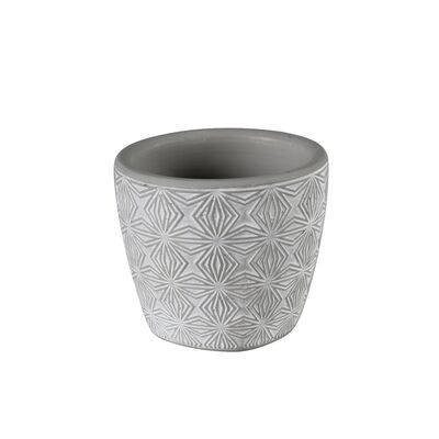 Osłonka terrakota EBBE 7 x 7 x 6 cm szara