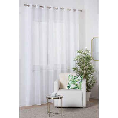 Firana z kółkami SOFIA 290 x 260 cm biała