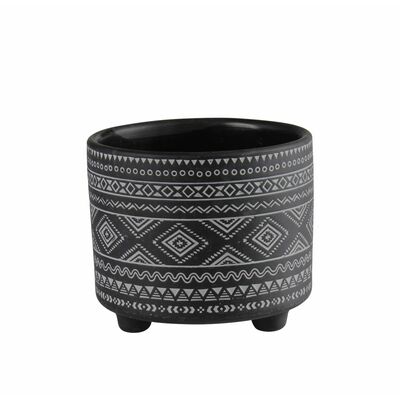 Osłonka terrakota EVERT 12 x 12 x 10 cm czarna