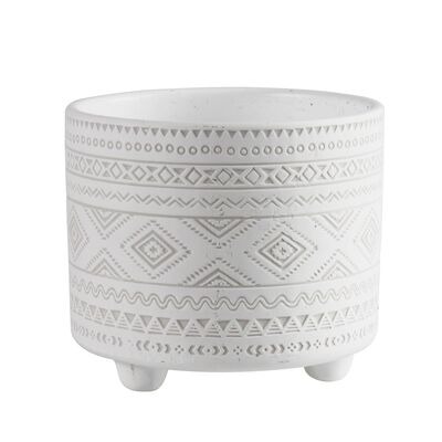Osłonka terrakota EVERT 14 x 14 x 12 cm biała