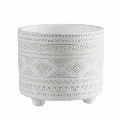 Osłonka terrakota EVERT 14 x 14 x 12 cm biała