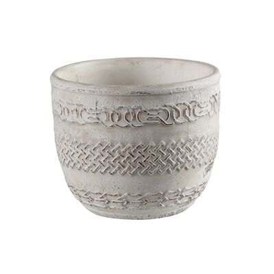 Osłonka terrakota GOSTA 14 x 14 x 12 cm beżowa