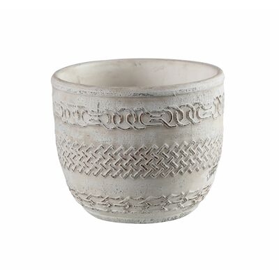 Osłonka terrakota GOSTA 14 x 14 x 12 cm beżowa