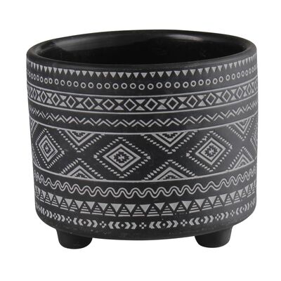Osłonka terrakota EVERT 17 x 17 x 15 cm czarna