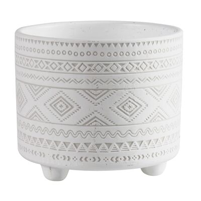 Osłonka terrakota EVERT 17 x 17 x 15 cm biała