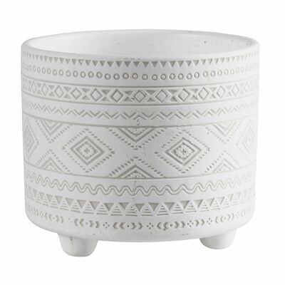 Osłonka terrakota EVERT 17 x 17 x 15 cm biała