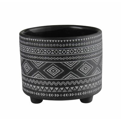 Osłonka terrakota EVERT 14 x 14 x 12 cm czarna
