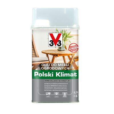 Olej do mebli ogrodowych 0,5 l bezbarwny