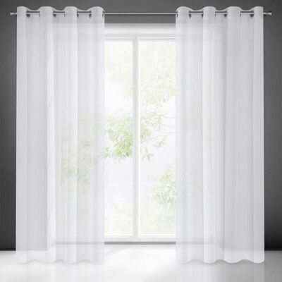 Firana ESIM 140 x 250 cm przelotki biały