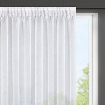 Firana ELPIDIA 350 x 150 cm taśma biały
