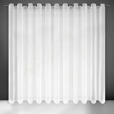 Firana SAKALI 350 x 250 cm przelotki biały
