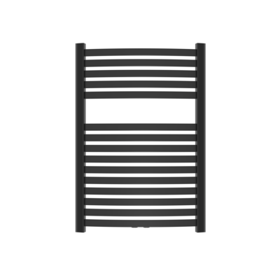 Grzejnik czarny 540 x 800 + duoplex czarno-złoty + maskownica czarna