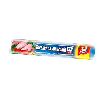 Torebki na mrożonki 3 l 50 sztuk Jan Niezbędny