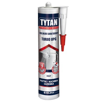 Silikon sanitarny TURBO biały 280 ml TYTAN PROFESSIONAL