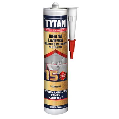 Silikon sanitarny naturalny bezbarwny 280 ml TYTAN PROFESSIONAL