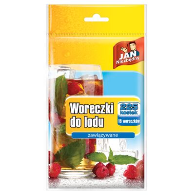 Woreczki do lodu zawiązywane 225 sztuk Jan Niezbędny