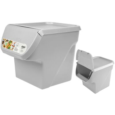 Pojemnik do przechowywania VegBOX 24 x 34 x 27 cm popielaty