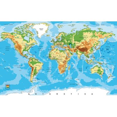 Naklejka Madex 20027 Mapa świata