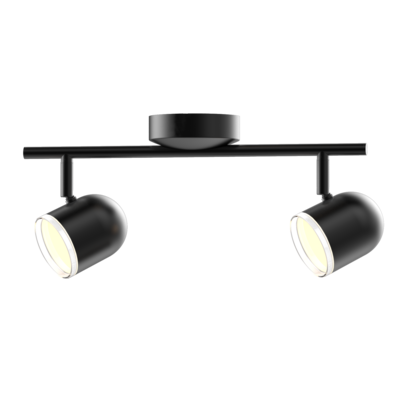 Lampa ścienno-sufitowa LED RAWI 2 czarna 3000K