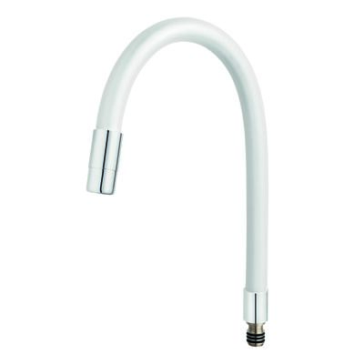 Wylewka Elastico do baterii zlewozmywakowej, biała