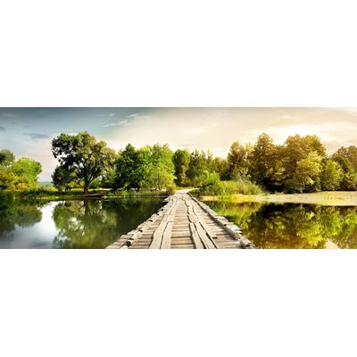 Obraz GLASSPIK 50 x 125 cm GL389 WOODEN PATH