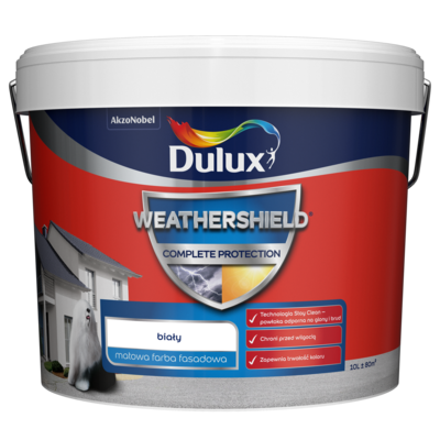 Farba elewacyjna WEATHERSHIELD COMPLETE biały 10 l Dulux