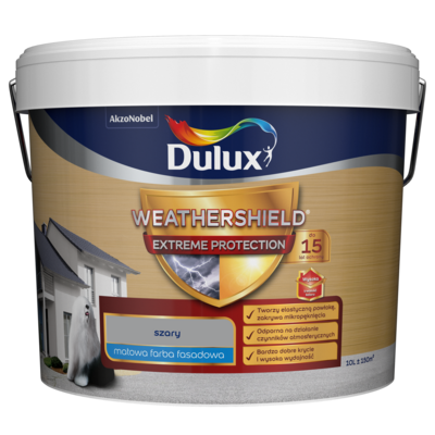 Farba elewacyjna WEATHERSHIELD EXTREME szary 10 l Dulux
