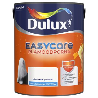 Farba lateksowa EasyCare Plamoodporna Biały Skandynawski 5 l Dulux