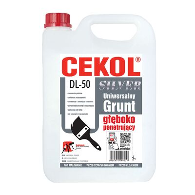 Uniwersalny grunt głęboko penetrujący DL-50 SILVER 10 litrów CEKOL