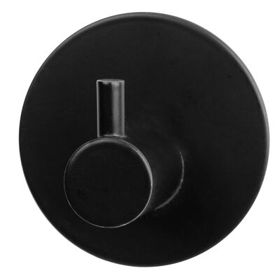 Wieszak samoprzylepny okrągły Timo Black 1