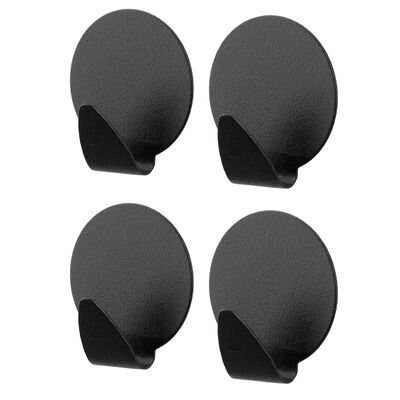 Wieszaki samoprzylepne okrągły 4 sztuki Niko Black