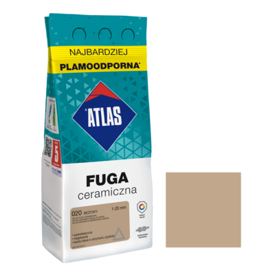 Fuga ceramiczna 020 beżowy alubag 2 kg ATLAS