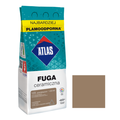 Fuga ceramiczna 123 jasnobrązowy alubag 2 kg ATLAS