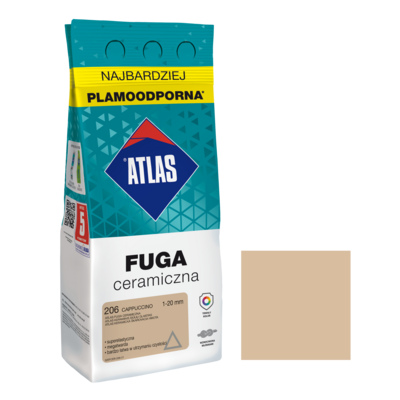 Fuga ceramiczna 206 cappuccino alubag 2 kg ATLAS