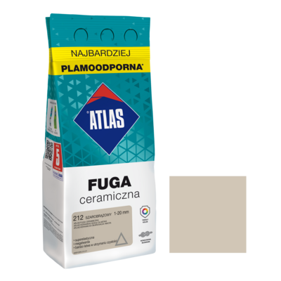 Fuga ceramiczna 212 szarobrązowy alubag 2 kg ATLAS