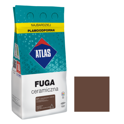 Fuga ceramiczna 024 ciemnobrązowy alubag 5 kg ATLAS