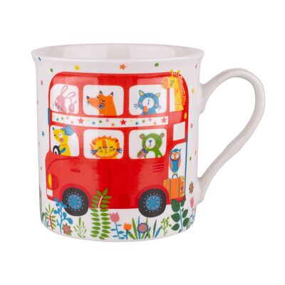 Kubek prosty z wywiniętym rantem NBC 250ml dek. London bus