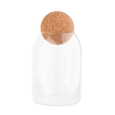 Pojemnik borosilikat 450 ml z korkowym zamknięciem