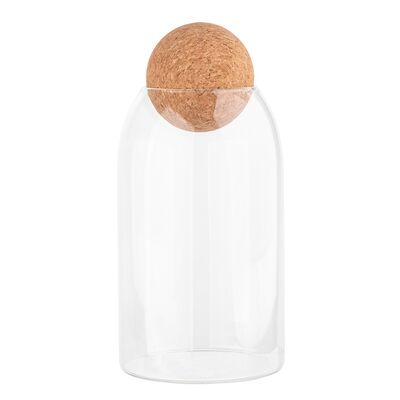 Pojemnik borosilikat 750 ml z korkowym zamknięciem