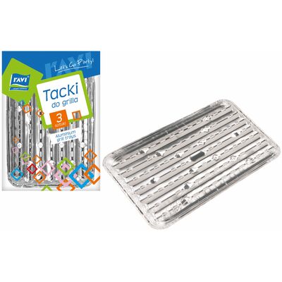 Tacki do grilla 26,5 x 18,5 x 1,9 cm 3 szt.