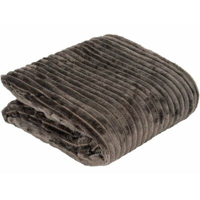 Koc SORIA 150 x 200 cm szary ciemny