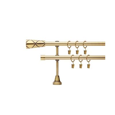 Karnisz podwójny Daco 19 mm 240 cm antyk