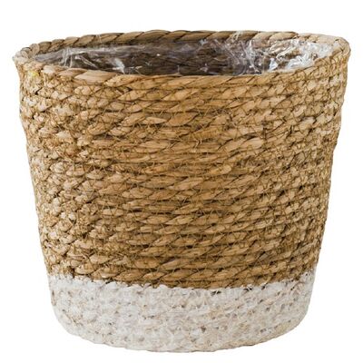 Osłonka kosz moroccan biały L 20 cm