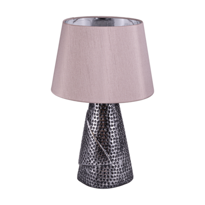 Lampka stołowa MAGDA E27 SILVER / GREY STRÜHM