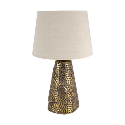 Lampka stołowa MAGDA E27 GOLD / BEIGE STRÜHM