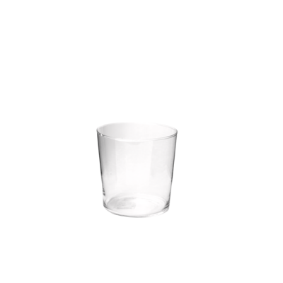 Wazon stożek M 12 x 12 cm transparentny